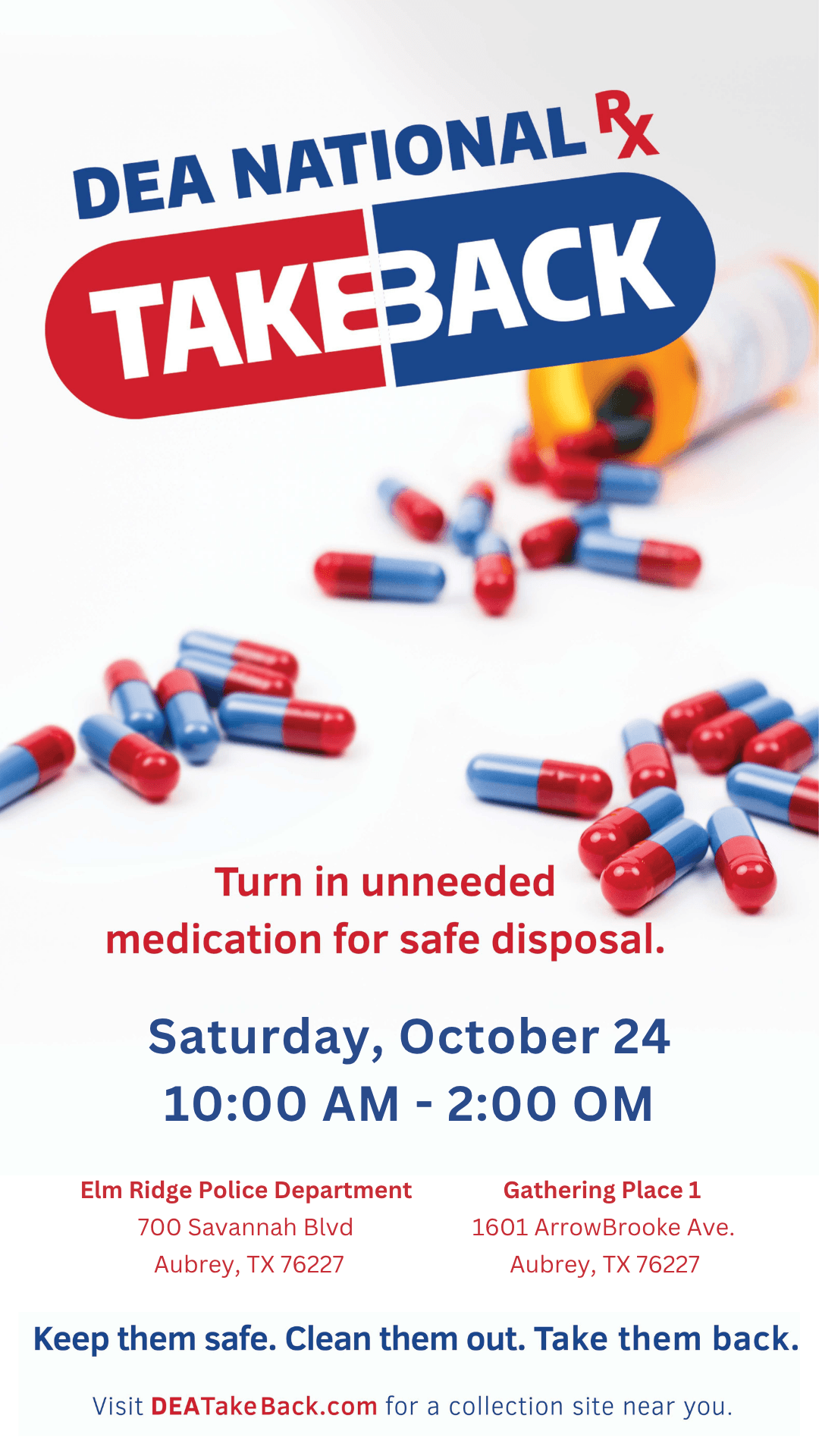 DEA TakeBack October  2026