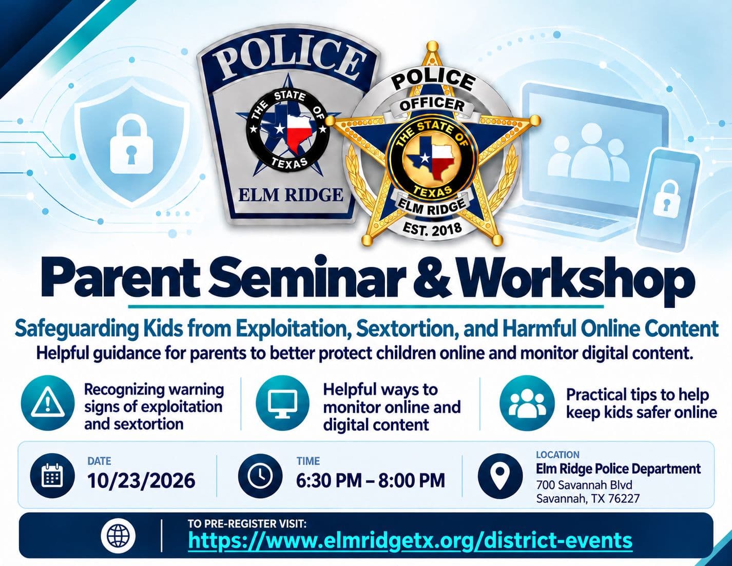 Parent Seminar & Workshop
